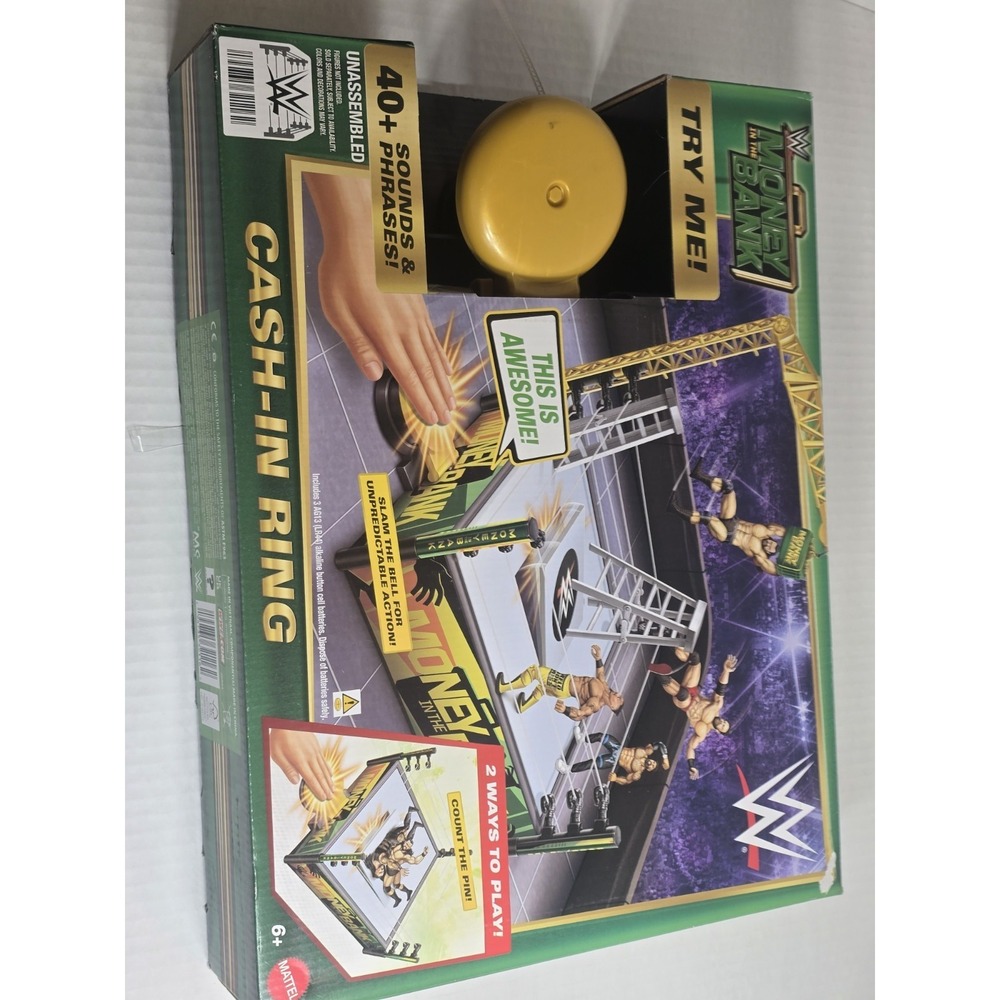 WWE Money in the Bank Cash-In Ring Playset W/2 Play Modes & 40+ Sounds - Picture 1 of 5